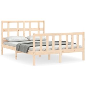 vidaXL Cadre de lit sans matelas 120x200 cm bois de pin massif