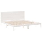 vidaXL Cadre de lit extra long sans matelas 200x210 cm bois massif