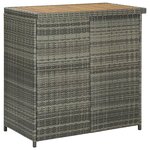 vidaXL Ensemble de bar 3 Pièces Résine tressée Gris