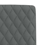 vidaXL Chaises à manger lot de 4 gris foncé tissu