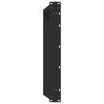 vidaXL Pieds de table basse en U  2 pièces  noir  60 x (30-31) cm  acier