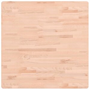 vidaXL Dessus de table 80x80x4 cm carré bois massif de hêtre