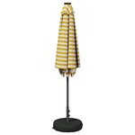 vidaXL Parasol de jardin avec lumières LED et base 270 x 270 cm