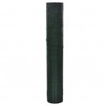 vidaXL Grillage Acier galvanisé et revêtement en PVC 25 x 1 m Vert
