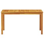 Ensemble de jardin 5 pièces en bois massif d'acacia