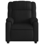 vidaXL Fauteuil inclinable électrique Noir Similicuir