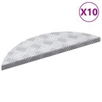 vidaXL Plaques à damier 10 Pièces Argent 60 x 18 cm Aluminium