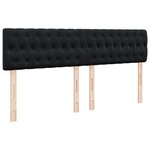 vidaXL Sommier à lattes de lit et matelas Noir 200x200 cm Velours