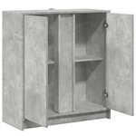 vidaXL Buffet avec LED gris béton 77x34x85 cm bois d'ingénierie