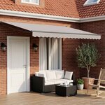 vidaXL Cadre de store rétractable électrique Anthracite 4 × 3 m Acier