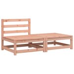 vidaXL Canapé jardin sans accoudoirs repose-pieds bois massif douglas