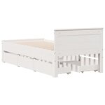 vidaXL Cadre de lit sans matelas avec tête de lit 90x200cm bois de pin