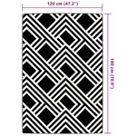 vidaXL Tapis d'extérieur ARAKIL Gris 120x180 cm PP