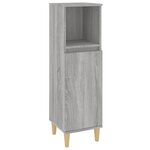 vidaXL Ensemble de meubles de salle de bain 3 Pièces Sonoma gris