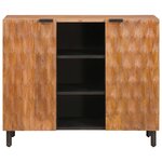 vidaXL Buffet avec étagère Finition Acacia Brun 90 x 33 x 75 cm