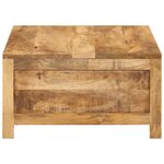 vidaXL Table basse 80x55x30 cm bois de manguier massif