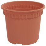 vidaXL Pot à fleurs rond 24 Pièces Rouge brique Ø 12 5 x 10 cm Plastique