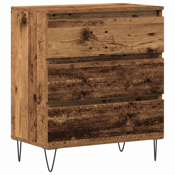 Buffet vidaXL avec tiroirs en bois ancien 60x35x70 cm en bois d'ingénierie