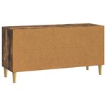 vidaXL Meuble TV 99 x 34 5 x 50 cm Chêne fumé Bois d'ingénierie