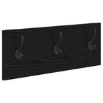 vidaXL Set de meubles d'entrée 4 pièces en bois noir