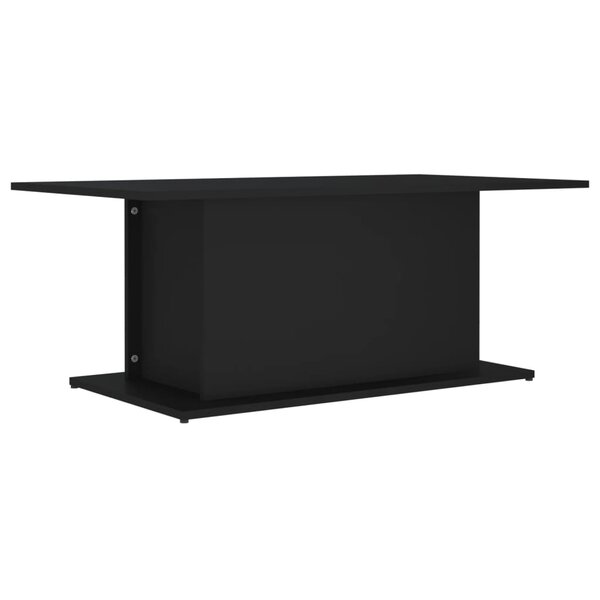 vidaXL Table basse noir 102x55 5x40 cm bois d'ingénierie