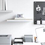 vidaXL Étagère murale flottante chêne et blanc 60x23 5x3 8 cm MDF