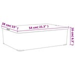 vidaXL Boîtes de rangement en plastique 6 Pièces 25 L empilables