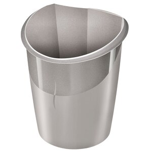 Corbeilles à papier cep ellypse metallic 14 l taupe
