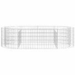 vidaXL Lit surélevé à gabion Fer galvanisé 200x100x50 cm