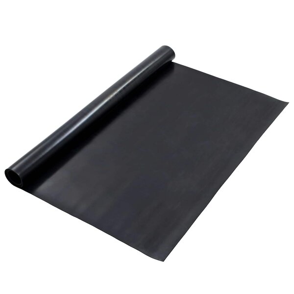 vidaXL Tapis de sol Noir 1 2 x 2 m Caoutchouc