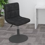 vidaXL Tabouret de bar pivotant noir velours