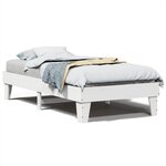 vidaXL Cadre de lit sans matelas blanc 90x200 cm bois de pin massif