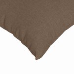 vidaXL Coussins de canapé 2 Pièces Marron 60 x 40 cm tissu