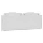 vidaXL Coussin de tête de lit Viana blanc 140 cm similicuir