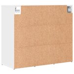 vidaXL Cabinet à chaussures Blanc 77 5 x 30 x 67 cm Bois d'ingénierie