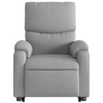 vidaXL Fauteuil inclinable Gris clair Tissu