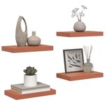 vidaXL Étagère Murale 4 Pièces Rouge 40 x 23 5 x 4 cm Bois d'ingénierie