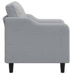 vidaXL Fauteuil Gris clair 60 cm Tissu