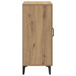 vidaXL Buffet chêne artisanal 90x34x80 cm bois d'ingénierie