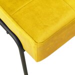vidaXL Chaise de relaxation 65x79x87 cm Jaune moutarde Velours