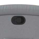 vidaXL Fauteuil inclinable en tissu gris clair