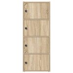 vidaXL Bibliothèque chêne sonoma 40x24x102 cm bois d'ingénierie