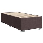 vidaXL Cadre de lit sans matelas marron foncé 80x200 cm tissu