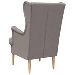 vidaXL fauteuil Taupe tissu