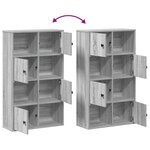 vidaXL Bibliothèque sonoma gris 60x24x101 5 cm bois d'ingénierie
