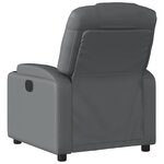 vidaXL Fauteuil inclinable Gris Similicuir