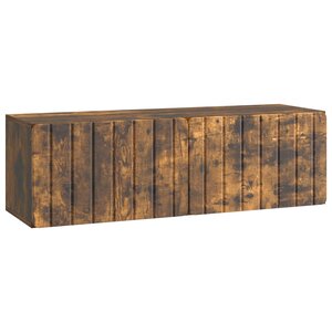 vidaXL Meuble TV mural 98 x 31 x 30 cm Chêne fumé Bois d'ingénierie