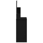 vidaXL Table de Toilette avec tiroir Chêne noir 86.5 x 35 x 136 cm
