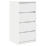 vidaXL Buffet blanc 37 5x35x76 cm bois d'ingénierie