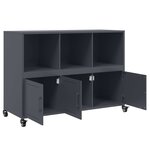 vidaXL Buffet anthracite 100 5x39x72 cm acier